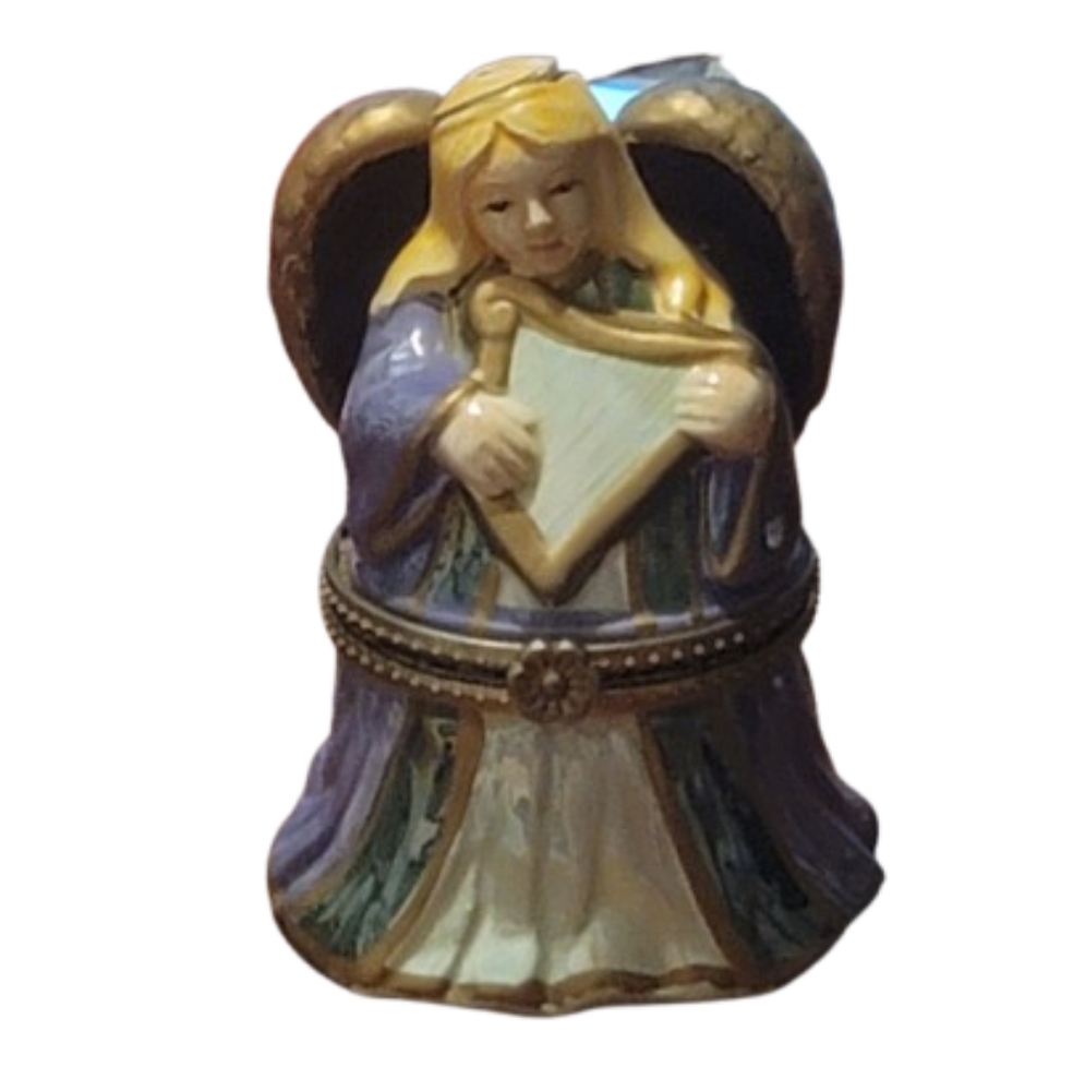 Mr. Christmas animated Music angel ornament "hark the harold angels sing"
